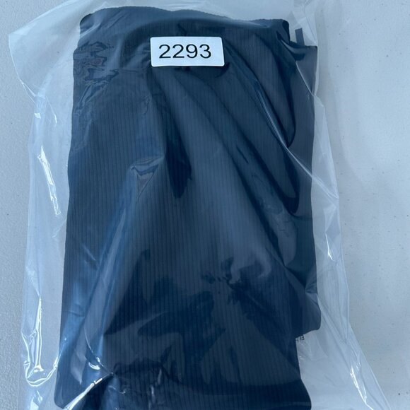 Aerie Offline Thumbs Up Heavyweight Ribbed Knit Wide Leg Pants Size M Black - Picture 10 of 10